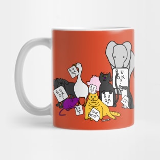 Cute Animals with Compassion ask R U OK Mug